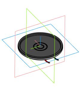 3D модель Динамик 16Ом 0,5В