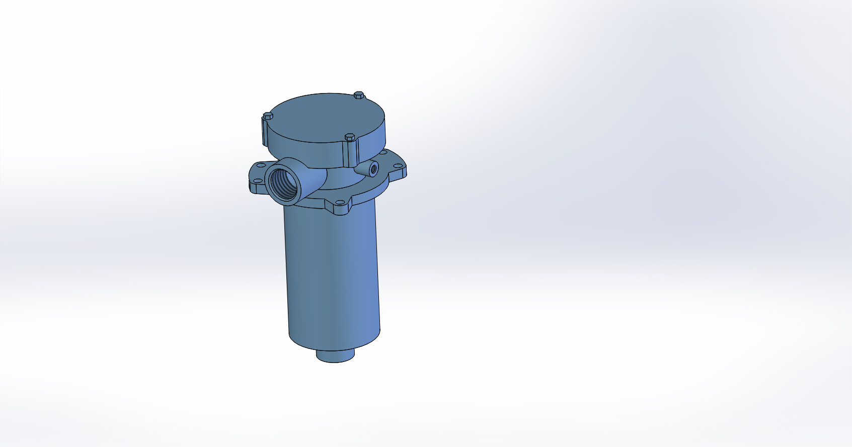 3D модель Фильтр слива MPF1811AG1A25HBP01 одной деталью