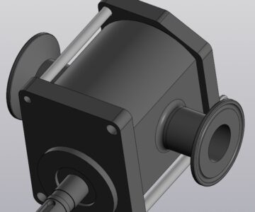 3D модель Насос шестеренный для томатной пасты