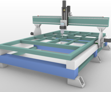 3D модель Фрезерный станок 2500х1700