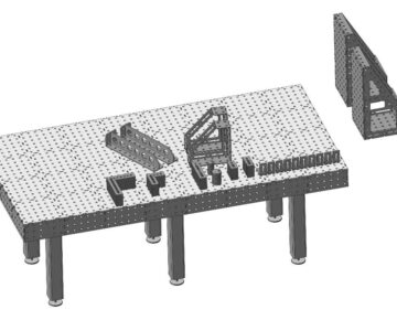 3D модель Сварочный стол (2400х1200х850мм) S8мм