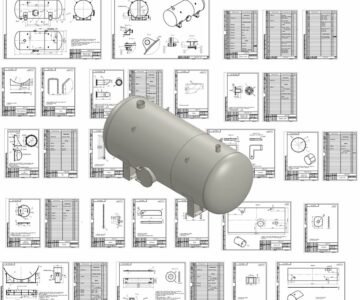 3D модель Сборник сиропа - комплект КМД и 3D модель со входящими элементами