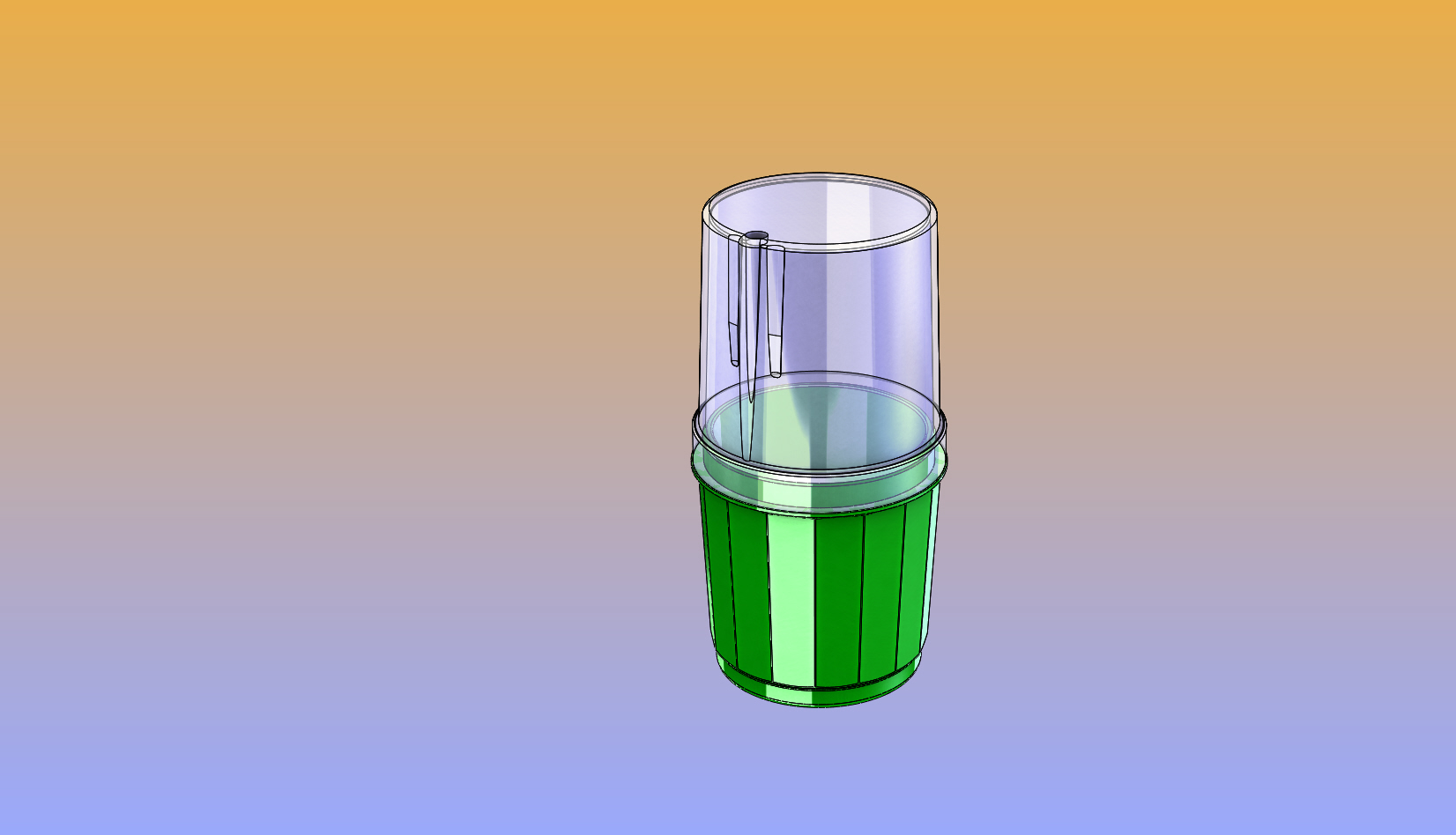 3D модель Контейнер для зубочисток