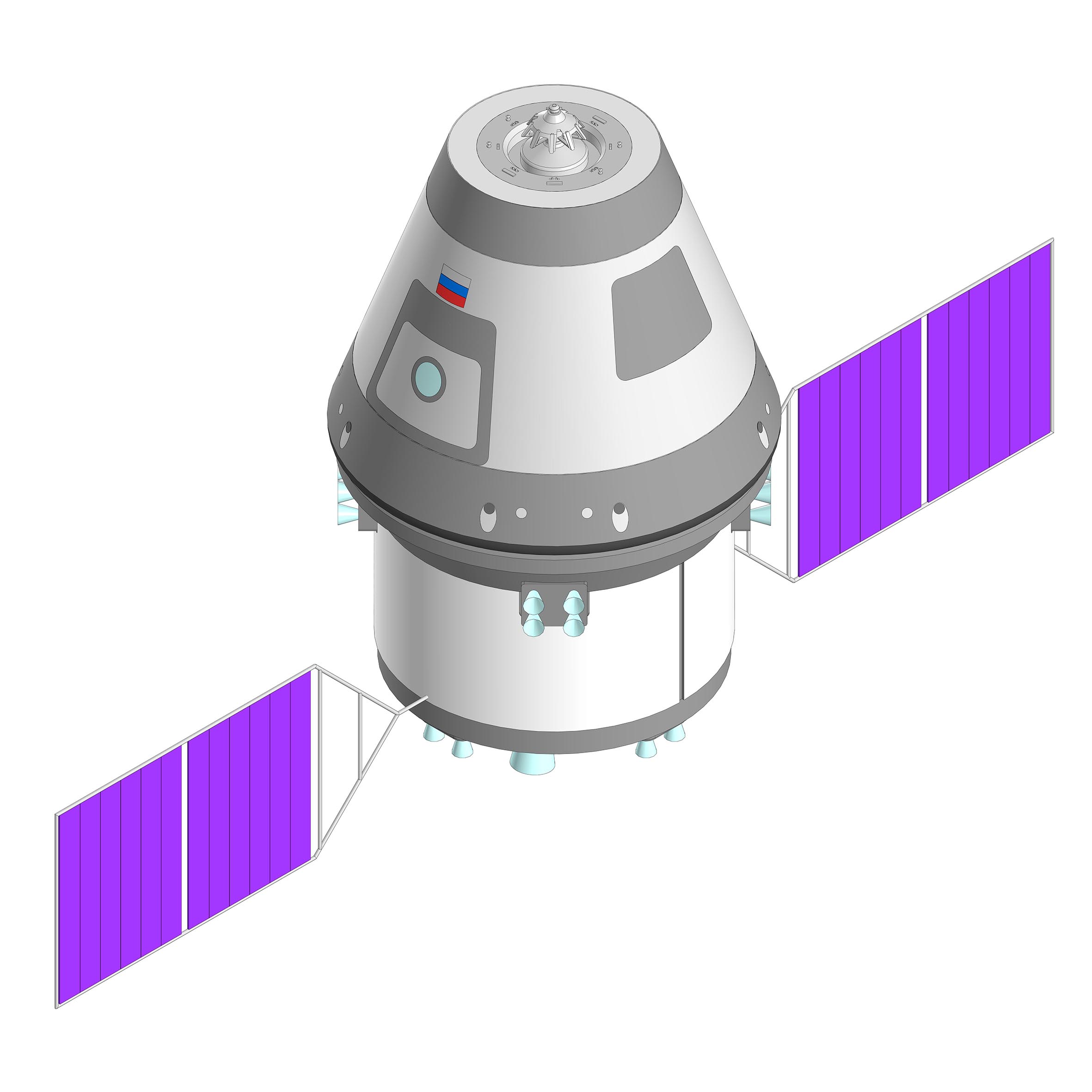 3D модель Космический корабль Орёл