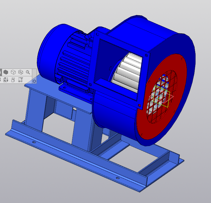 3D модель 3D модель вентилятора ВЦ 14-46 №2