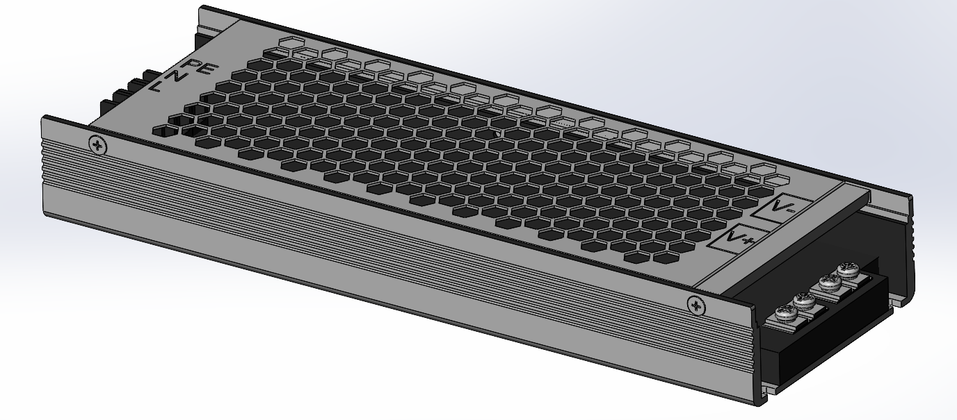 3D модель Блок питания UHP-500-24 Mean Well