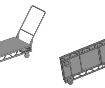 3D модель Тележка для склада