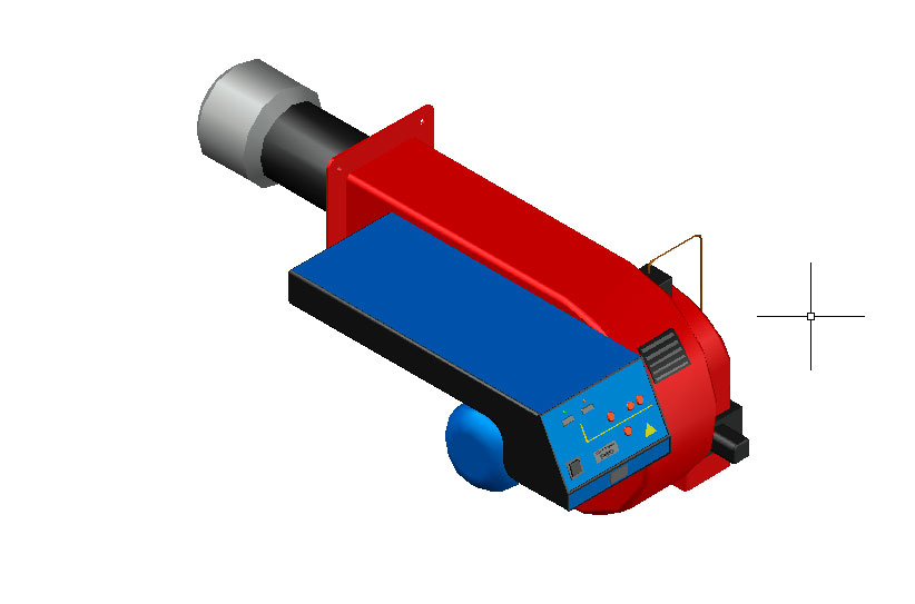 3D модель Горелка газовая Unigas Tecnopress Р60