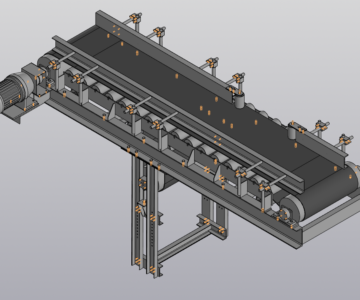 3D модель Конвейер ленточный реверсивный