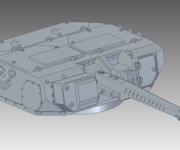 3D модель Боевой модуль БМ-30-в (габаритная модель)