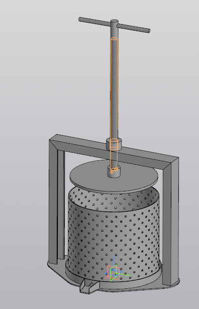 3D модель Соковыжималка винтовая 30л