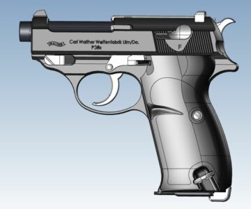 3D модель ММГ пистолета Walther P38k