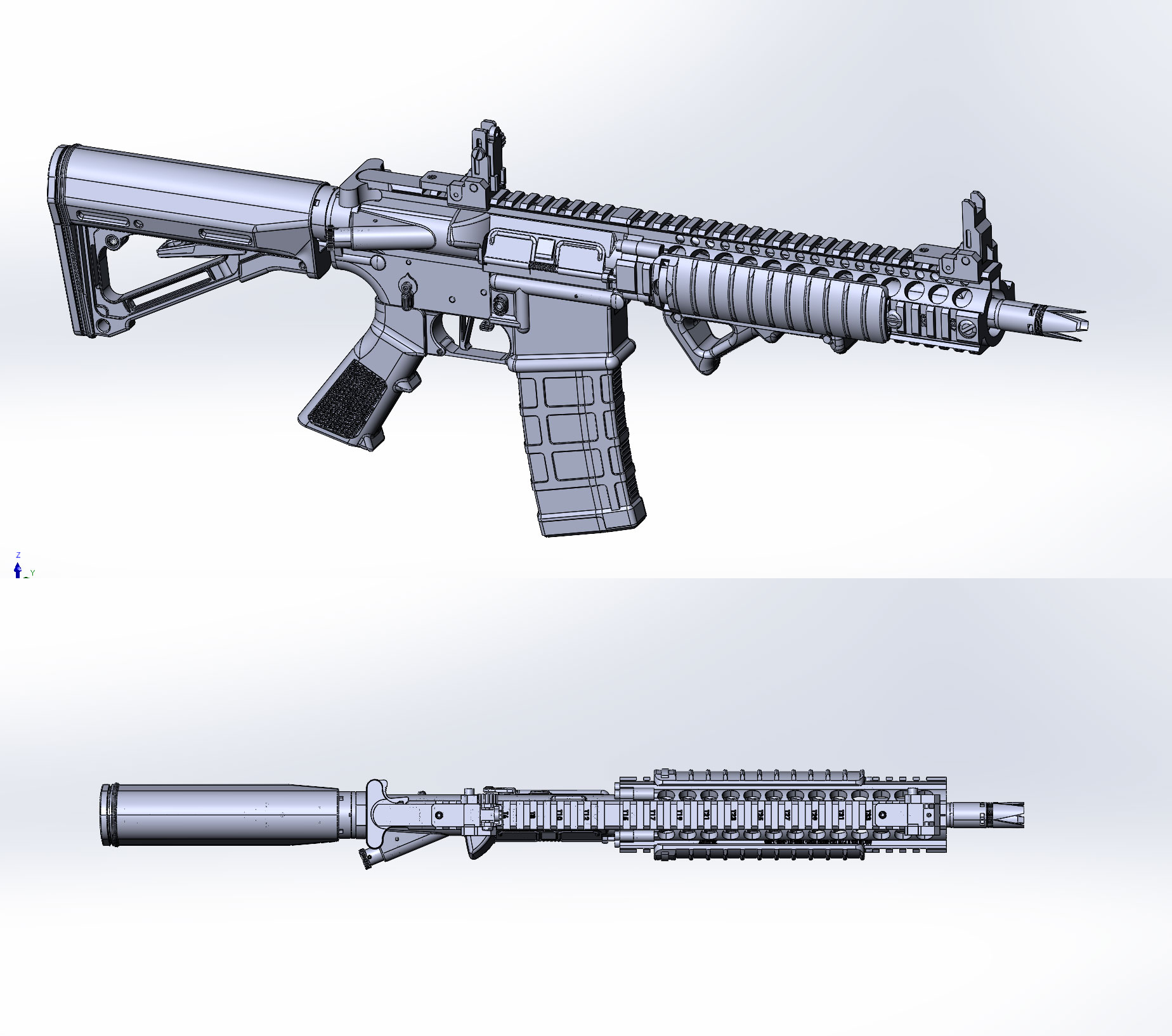 3D модель ММГ Barnes BPM-15