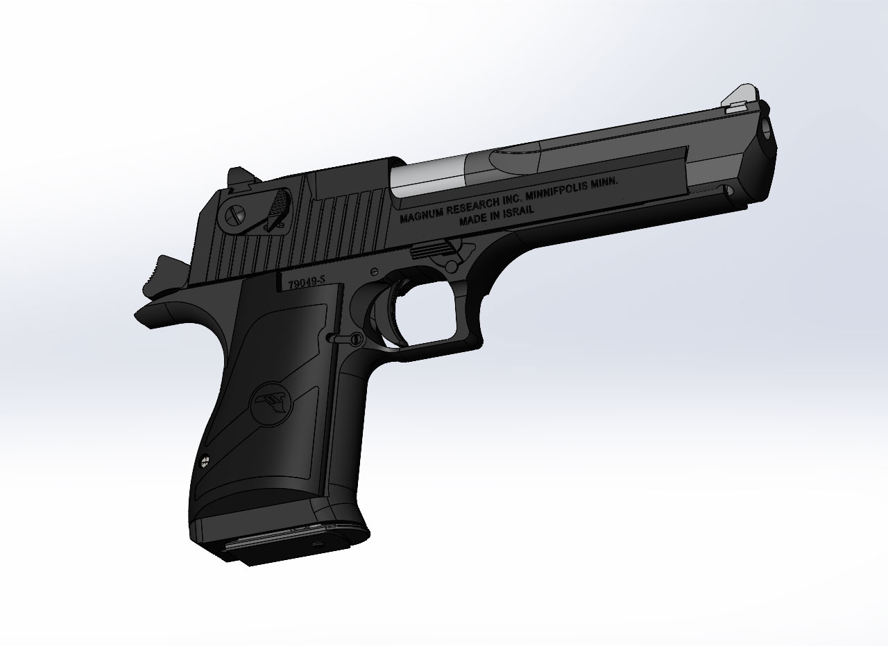 3D модель Magnum Research Desert Eagle 357