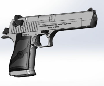 3D модель Magnum Research Desert Eagle 44