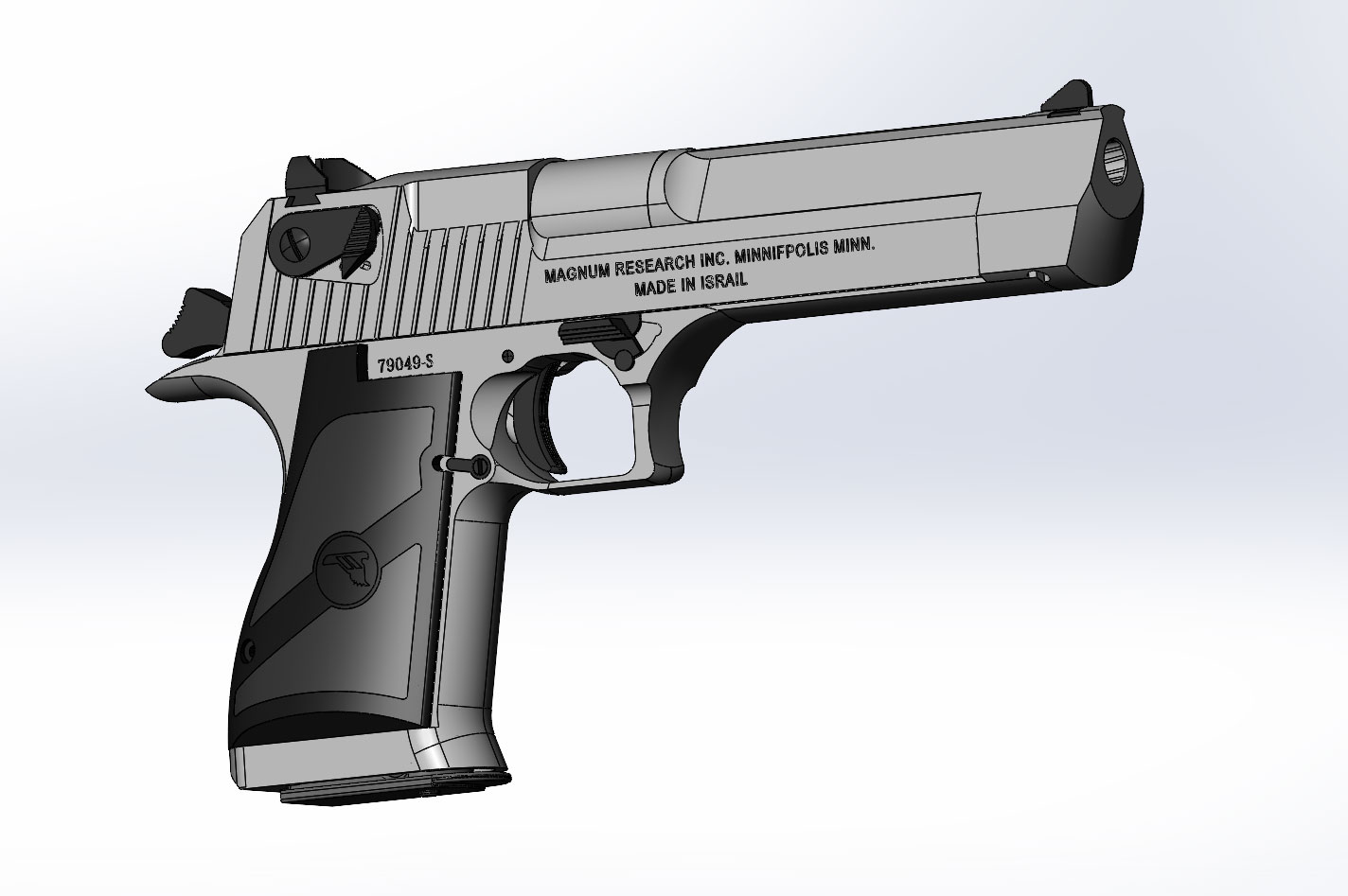 3D модель Magnum Research Desert Eagle 44