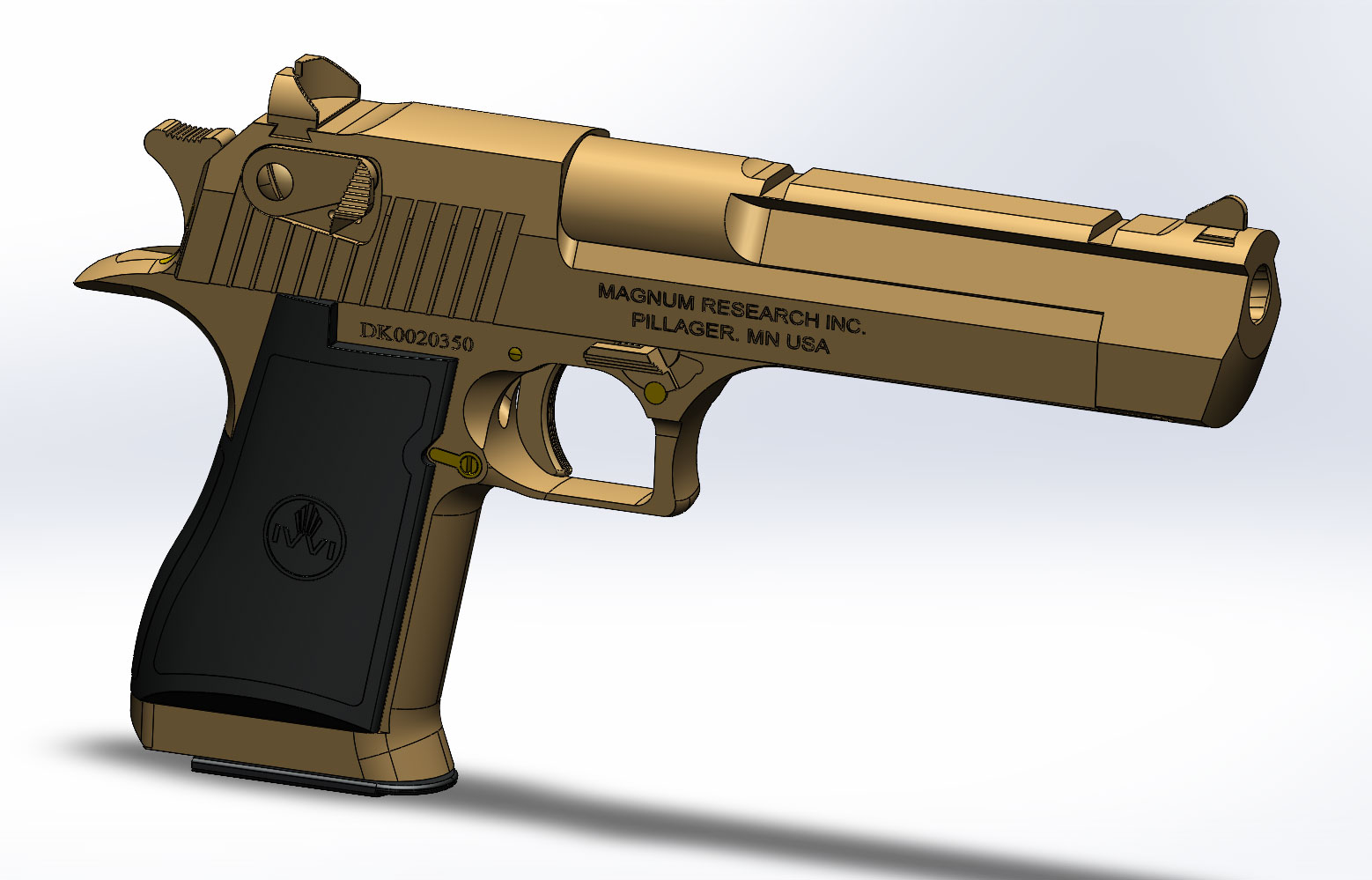 3D модель Magnum Research Desert Eagle 50 Action Express