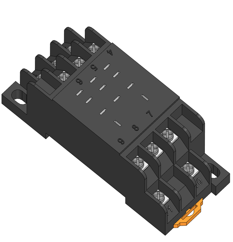 3D модель Розетка для реле PPM 77_3