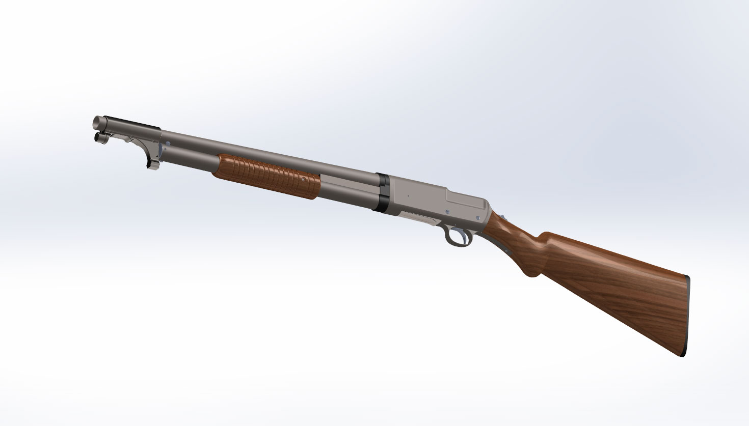 3D модель Американский дробовик Winchester 1893