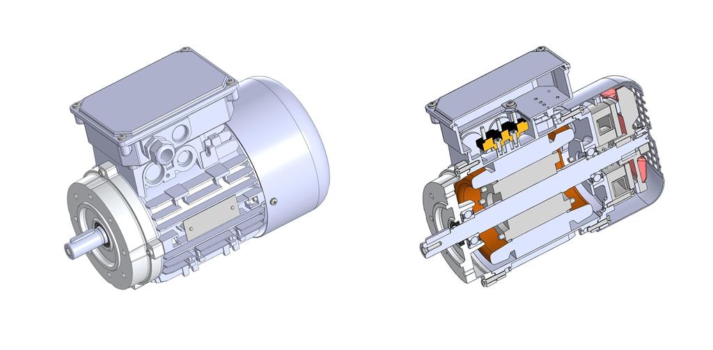 3D модель Электродвигатель INNOVARI MB80A4 B14