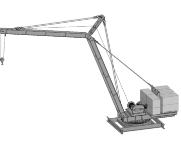 3D модель Кран - пионер г/п 2 т
