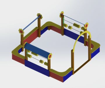 3D модель Детская игровая площадка Ринг