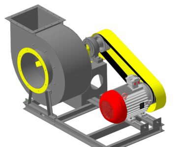 3D модель 3д модель вентилятор центробежный пылевой ВЦП7-40-6,3