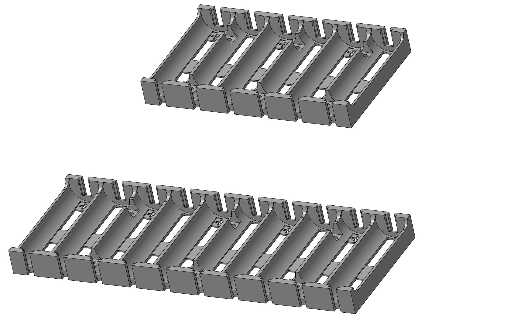 3D модель Холлдер аккумуляторов 21700
