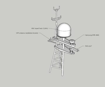 3D модель Проект мачты рыболовной шхуны