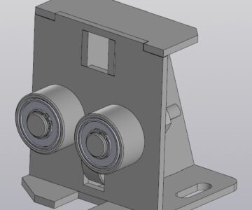 3D модель Башмак роликовый 16 мм