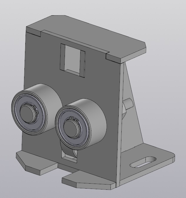 3D модель Башмак роликовый 16 мм