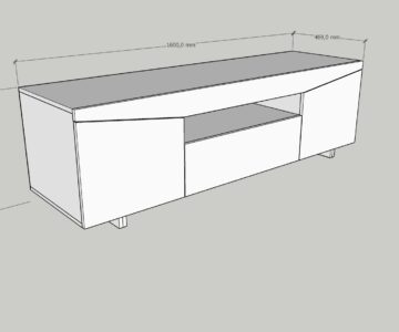 3D модель Модель тв тумбы