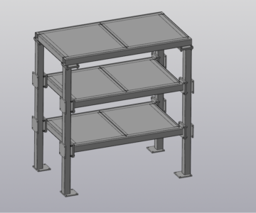 3D модель Стеллаж универсальный сборный СТЖ3-00.000