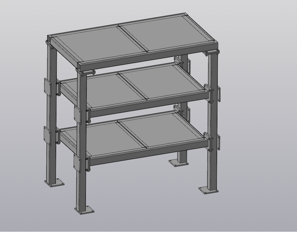 3D модель Стеллаж универсальный сборный СТЖ3-00.000