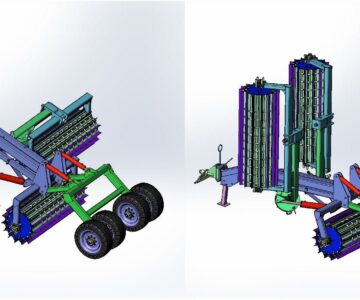 3D модель Ножевой культиватор 6-ти метровый