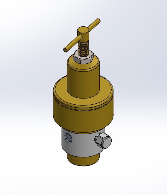 3D модель Регулятор давления (регулировка от 4-25 бар после себя)