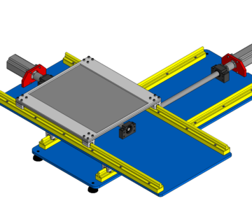 3D модель Система двухосевого перемещения