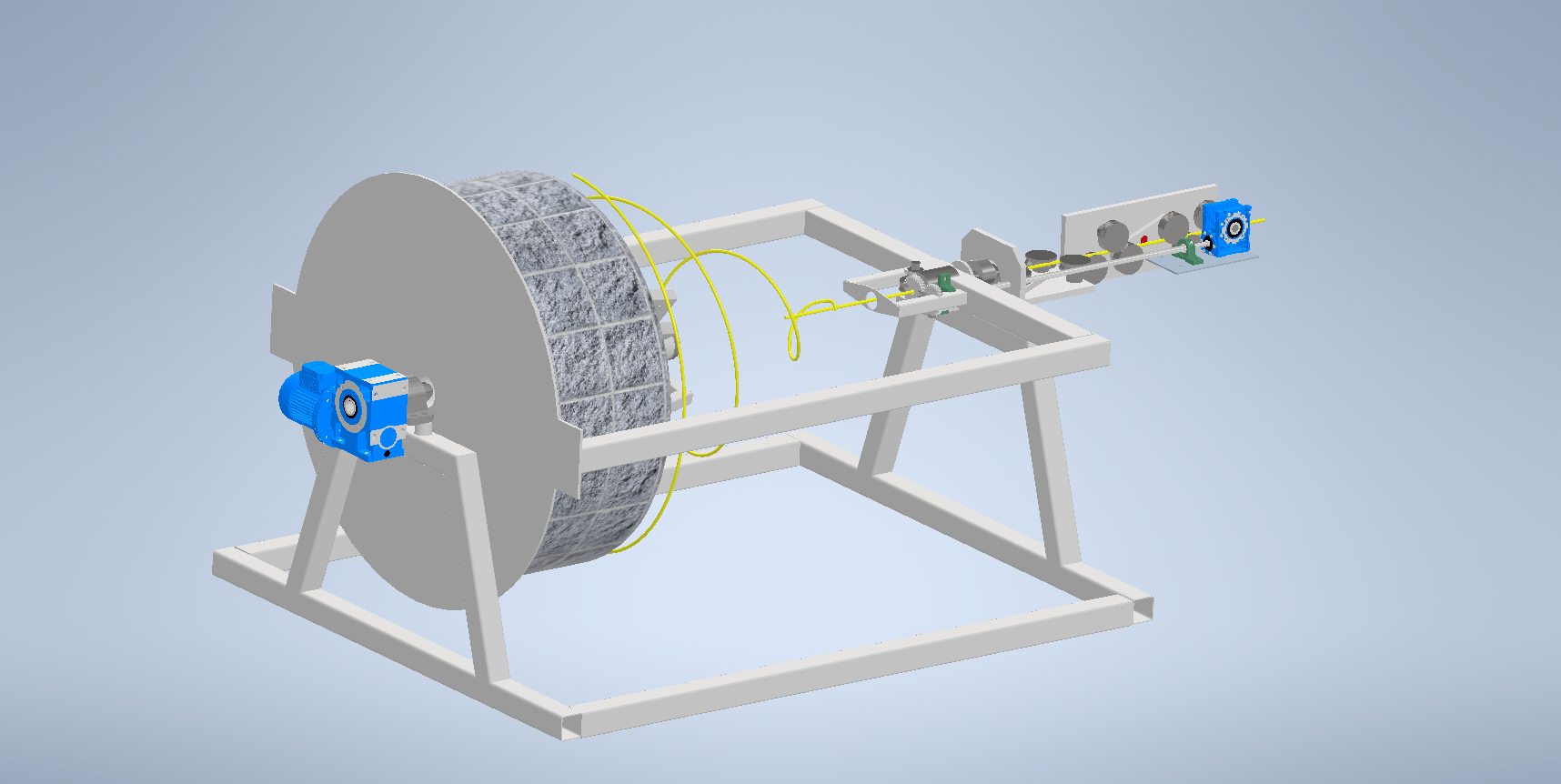 3D модель Установка для размотки ,подачи и вращения проволоки