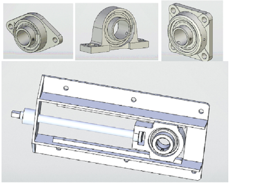 3D модель Подшипниковые узлы в 3D для T-Flex