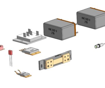 3D модель Подборка радиоэлементов