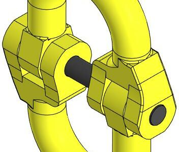 3D модель Звено соединительное для цепных строп 8т (16-8 WELL8T)