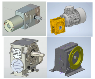 3D модель Библиотека червячных редукторов для T-FlexCad