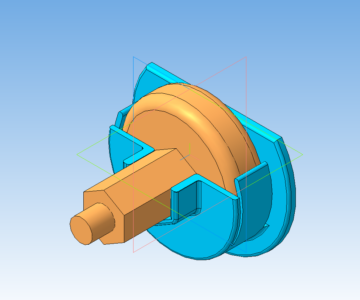 3D модель Кронштейн на лючок бензобака