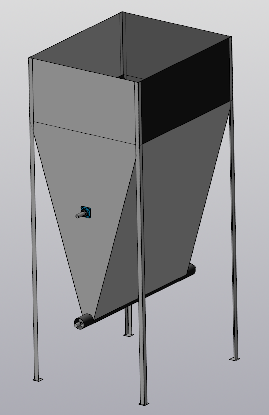 3D модель Бункер сырья для угольной крошки