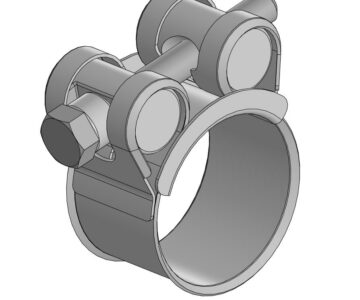 3D модель Хомут силовой D26-28 мм