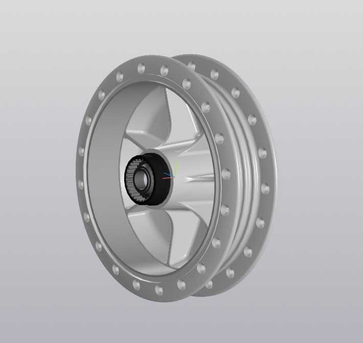 3D модель Тормозной барабан (ступица колеса) мотоцикла Днепр