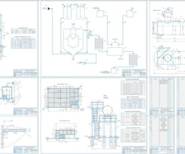 Чертеж Магистерская квалификационная работа "Проект участка дегазации питающей воды на Калушской ТЭЦ"