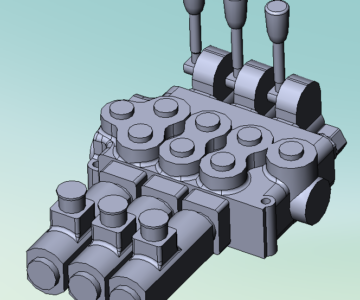 3D модель Гидрораспределитель MBA -3 3S-318ESN LESG-3M3-24VDC