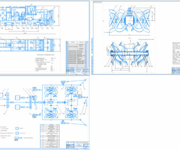 Чертеж Расчет фрезерно-роторного снегоочистителя ФРЭС-2 для очистки пути от глубоких снежных заносов