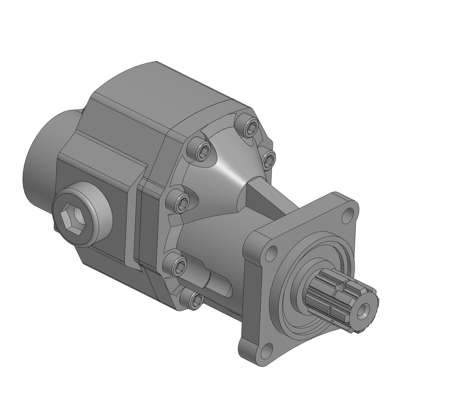 3D модель Гидронасос 63 SHN63 ISO